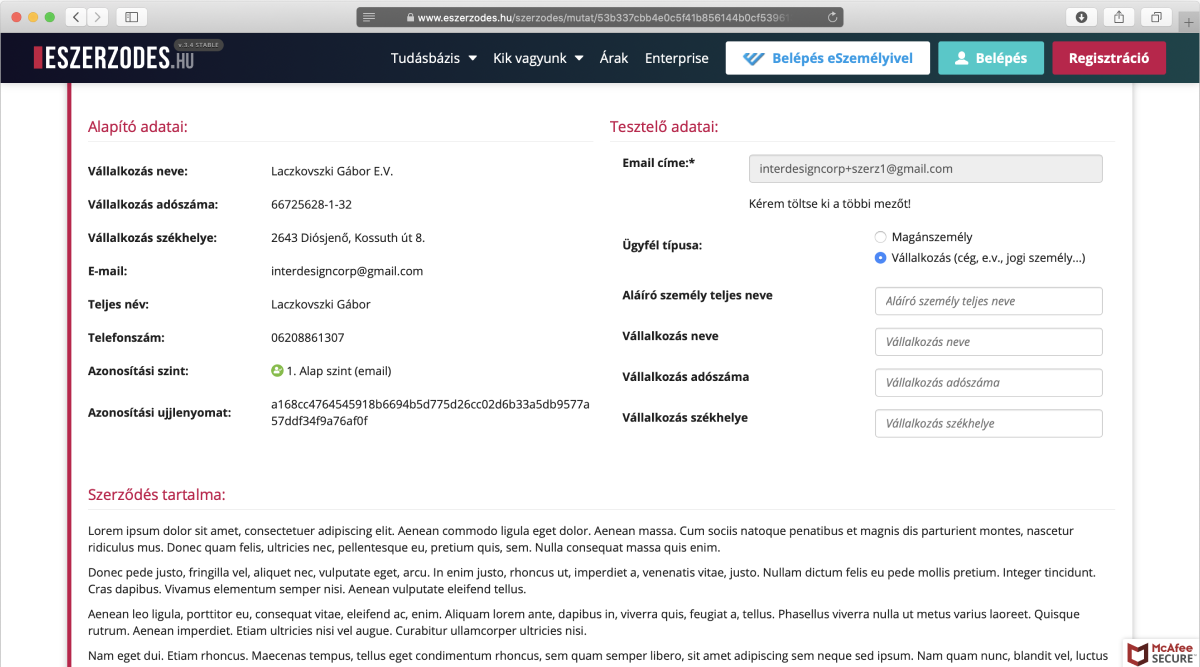 Allkirjastage e-suhte kolmas samm